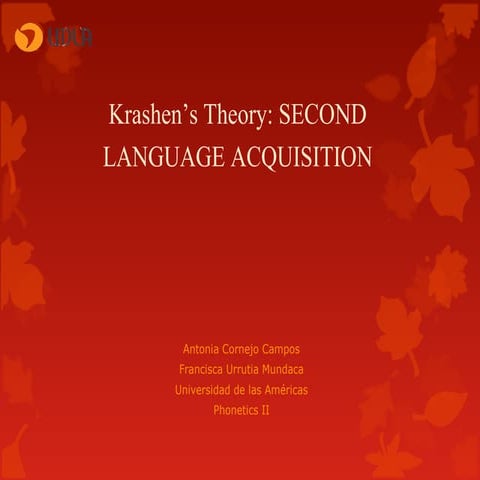 Krashen’s theory