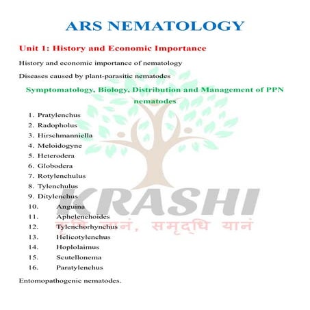 ARS Nematology Syllabus | Complete Unit-wise Topics, Booklist & Preparation Strategy for ASRB NET & Scientist Exam