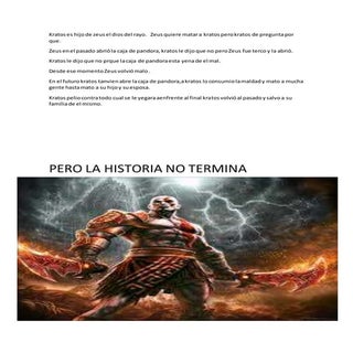 Kratos es hijo de zeus el dios del ...