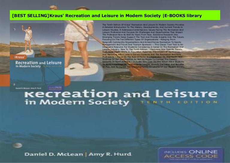 [BEST SELLING]Kraus' Recreation and Leisure in Modern Society EBOOK…