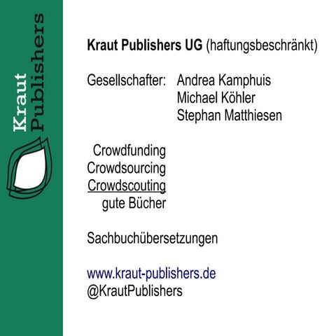 Kraut-Publishers-Kurzvorstellung