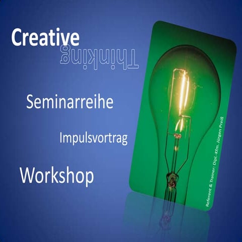 Kreativitätsseminar flyer2015