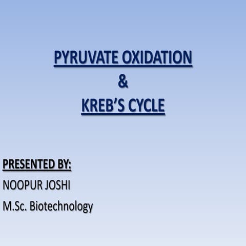 Kreb's cycle