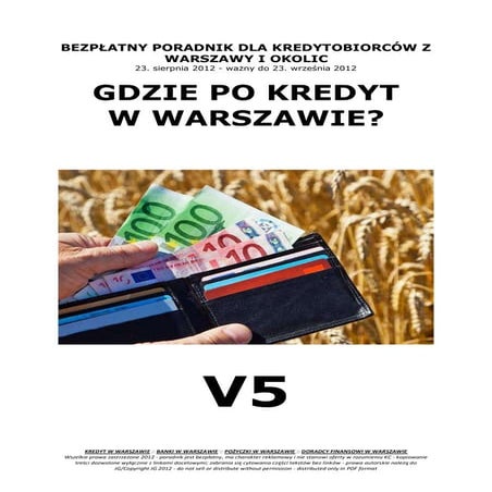 Kredyty Warszawa 08.2012