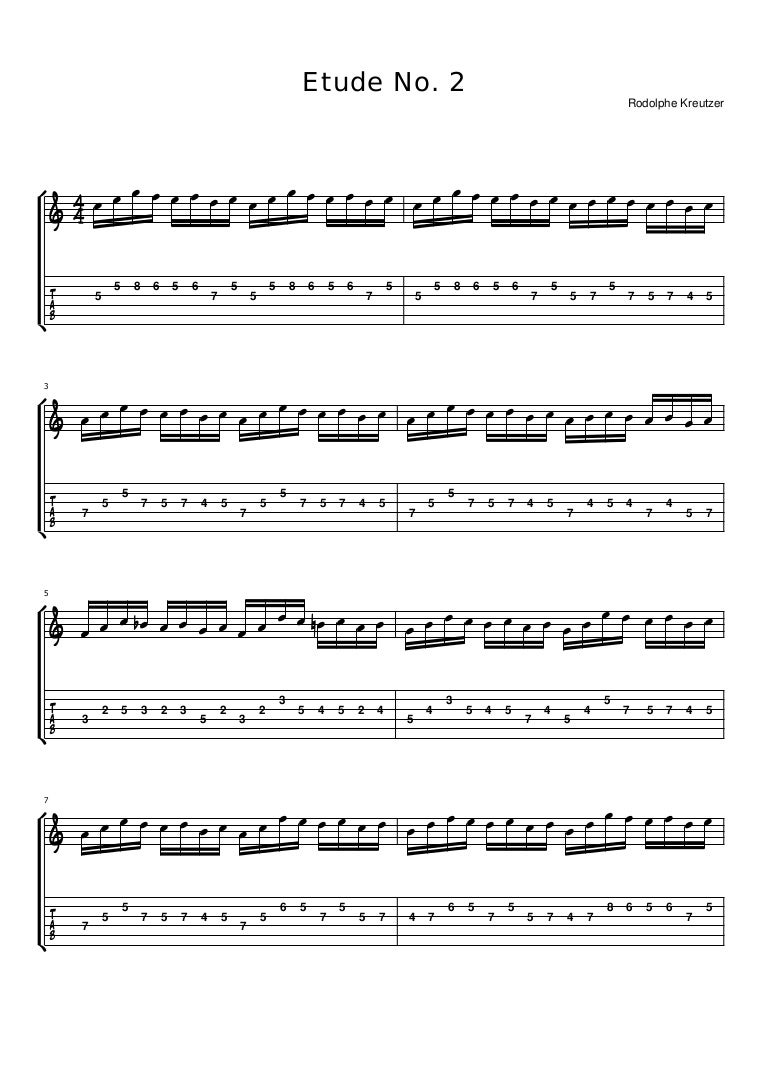 Kreutzer Etude 1