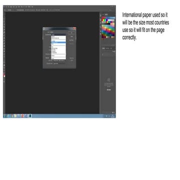 Printscreens of front cover on photoshop
