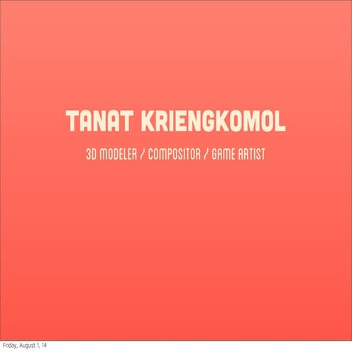 KP Kriengkomol's Professional Persona Project