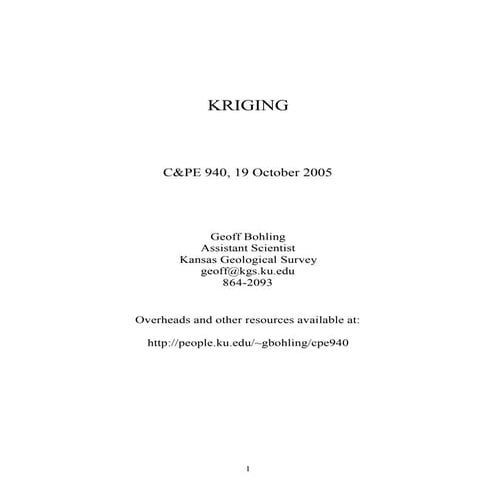 Kriging
