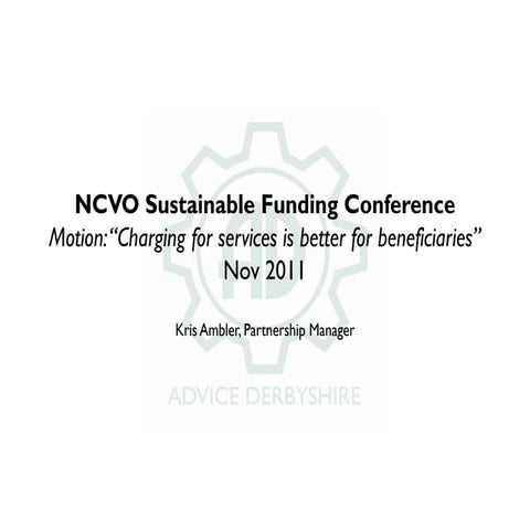 Kris Ambler, Advice Derbyshire