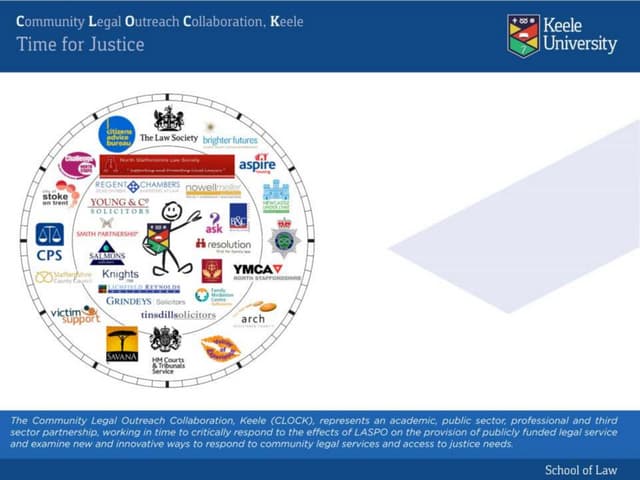 Community legal outreach collaboration Keele (Clock) - Jane Krishnadas