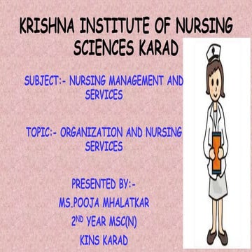 organization and functions of nursing services presentation