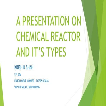 Reactors & parts in API & Chemical Industries | PPTX