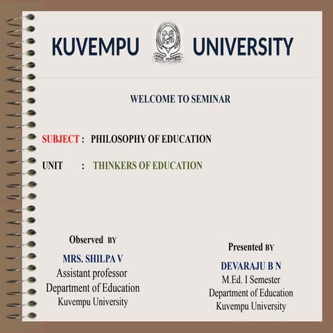 Jiddu krishnnamurthy.Indian educationists