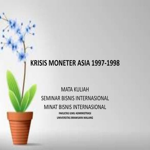 Krisis moneter asia 1997