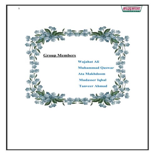 Krispy cream  case study   final