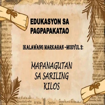edukasyon sa pagpapakatao 10 quarter 2 lesson 2