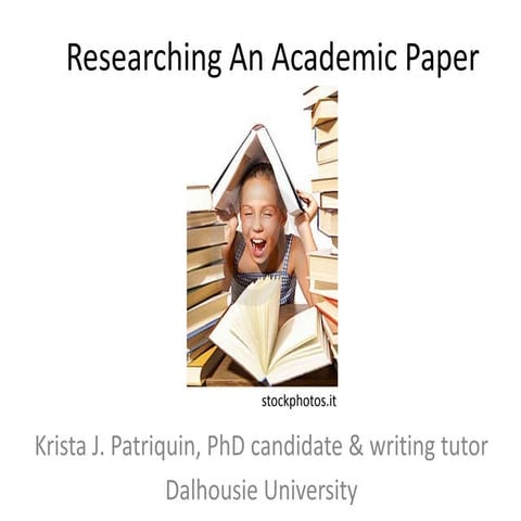 Graduate Student Seminar: Writing an Academic Paper