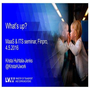 What the Finnish government does for ITS and Maas