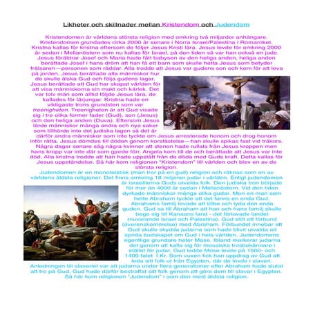 Judedom och Kristendom