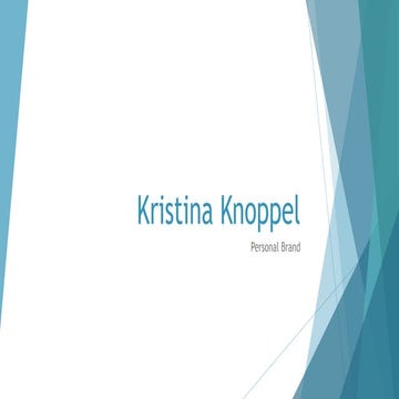 Kristina Knoppel Personal Brand