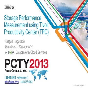 Storage Performance measurement using Tivoli productivity Center
