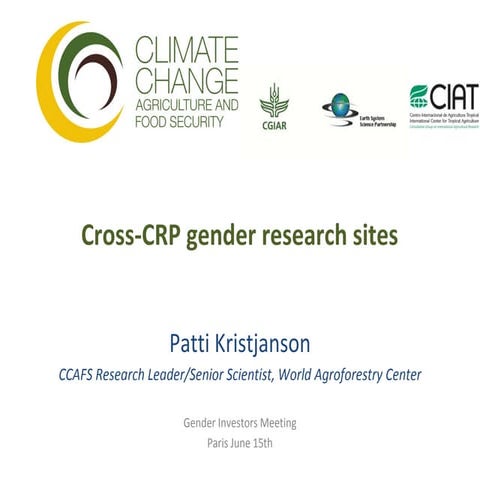 Cross CRP gender sites