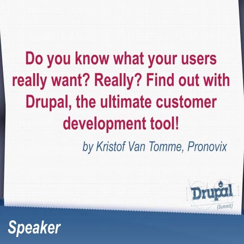 Kristof van Tomme, Pronovix