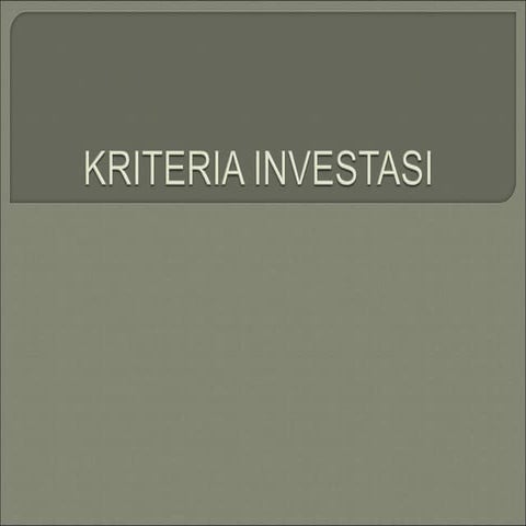 Kriteria-Investasi.ppt