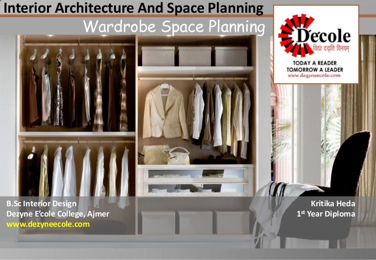 Kritika Heda B Sc Interior Design Wardrobe Planning Work