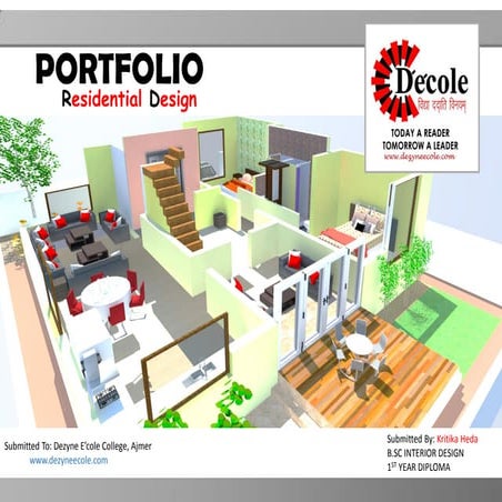 Kritika Heda B.Sc. Interior Design ( Residential Design Portfolio)