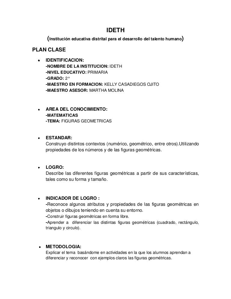 plan clases matematicas y español para segundo de primaria