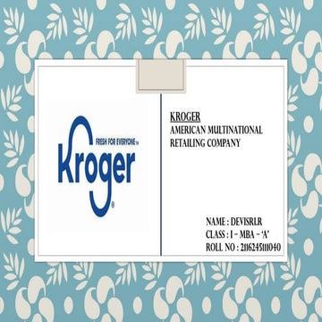 kroger fortune 500 company.pptx full details