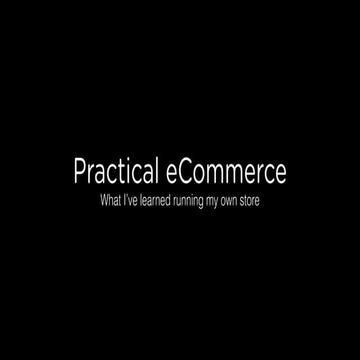 Practical eCommerce with WooCommerce