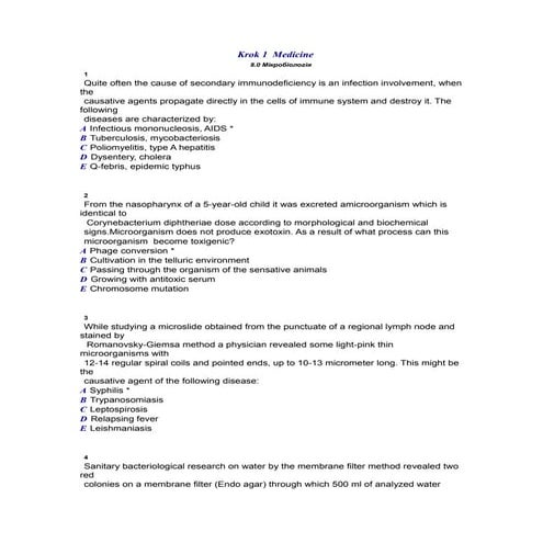 Krok 1   2014 - microbiology