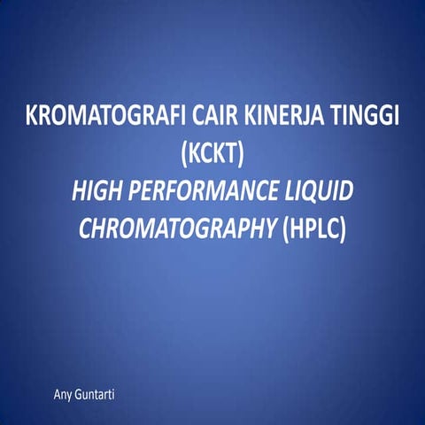 Kromatografi hplc ppt