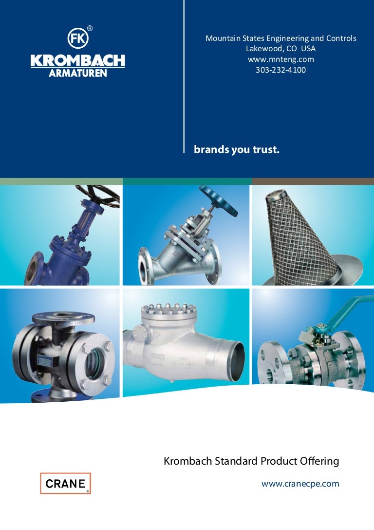 Krombach Industrial Valves Standard Product Overview