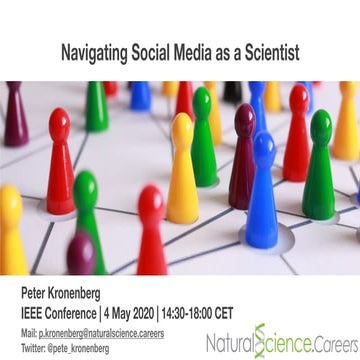 Workshop Slides | Navigating Social Media as a Scientist | Peter Kronenberg |...