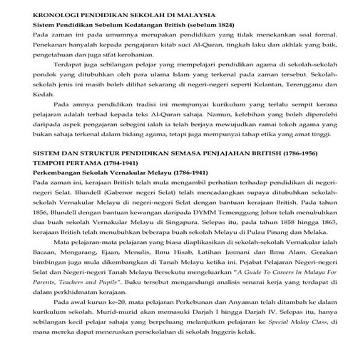 Kronologi pendidikan-sekolah-di-malaysia