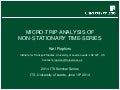 Vehicle emissions measurement: micro-trip analysis of non-stationary time-series