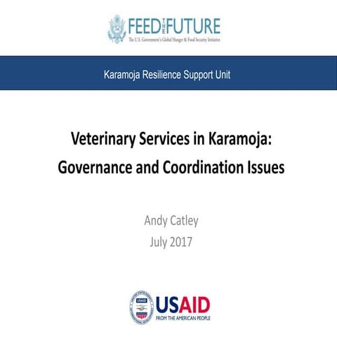 Veterinary governance in Karamoja, Uganda