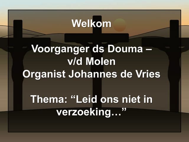 Lied ons niet in verzoeking | PPT