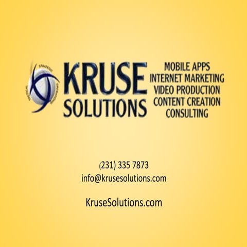 Kruse Solutions, LLC Brand Establisher PowerPoint