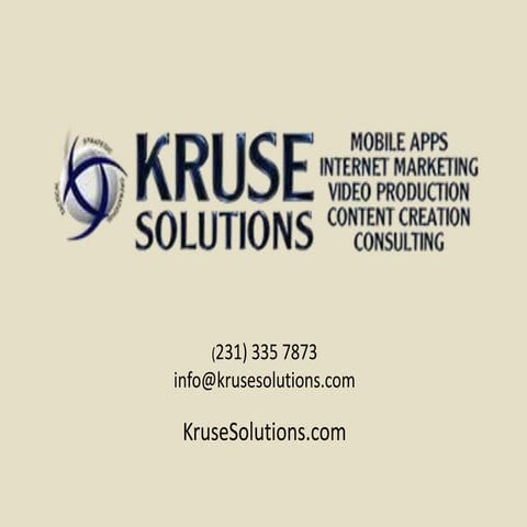 Kruse Solutions, LLC Marketing for Cosmetic Surgeons PowerPoint