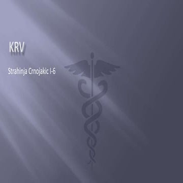 Krv | PPT