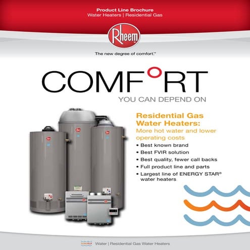 Rheem residential gas boiler