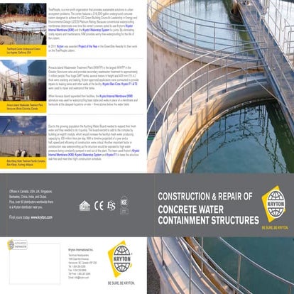 Integral Crystalline Waterproofing Technology | PDF