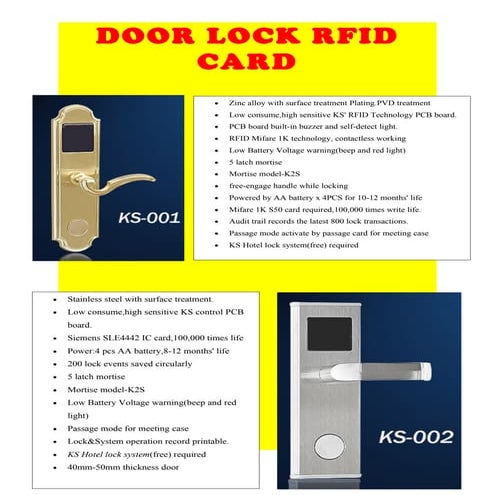 01 hotel lock system | DOC