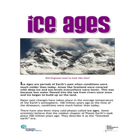 What are ice ages?