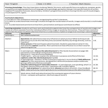 KS3 history lesson plans