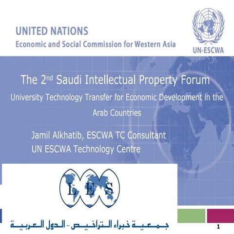 University Technology Transfer for Economic Development in Arab Countries